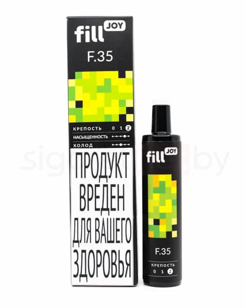 Электронная система курения ( одноразовая ) fill JOY 500 - 400 mAh - Двойное Яблоко ( F35 ) ( 2 мл. Крепость 17 ± 3 мг\ мл )