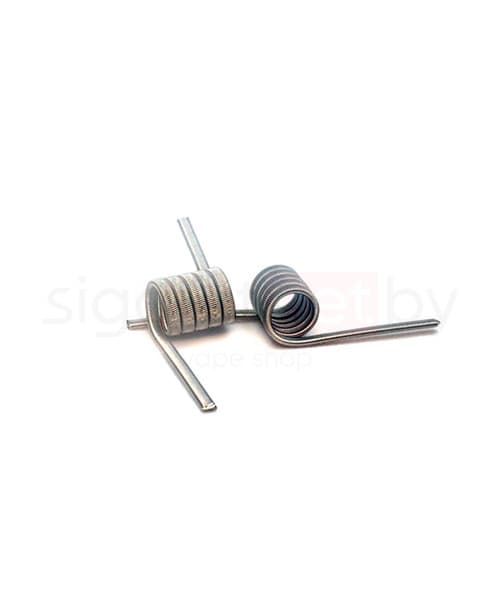 Спирали ( #183 ) (MTL/POD) Fused D=2,5 mm 5 витков R ~ 0,4 - 0,42 Om (2* 0,3 NiCr + 0,1 NiCr) - 2 шт