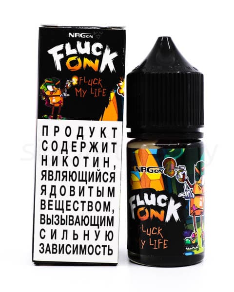 Жидкость Fluck On - Fluck My Life 30 мл ( 17 ± 3 мг ) ( Персик Манго )