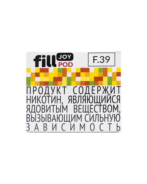 Одноразовый картридж с жидкостью для электронных систем курения fill JOY POD - Цитрусовый Микс ( F39 ) ( 2 мл. Крепость 17 ± 3 мг )