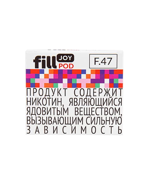 Одноразовый картридж с жидкостью для электронных систем курения fill JOY POD - Ягодный Микс ( F47 ) ( 2 мл. Крепость 17 ± 3 мг )