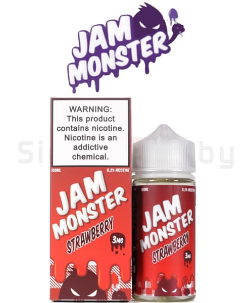 Жидкость Monster - Jam - Strawberry ( Теплый тост с маслом и Клубничным джемом ) 100мл ( 3 )