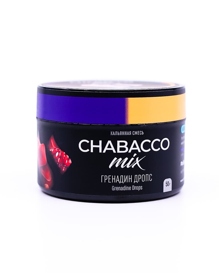 Кальянная смесь Chabacco Grenadine Drops ( Ментоловые Леденцы с Гранатом ) 50 гр. ( MEDIUM )