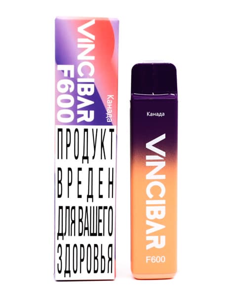 Электронная система курения ( одноразовая ) Vinci Bar F600 - 400 mAh - Кислая Голубая Малина ( Канада ) ( 2 мл. Крепость 17 ± 3 мг\ мл )