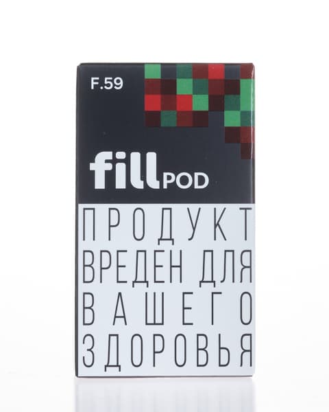 Заправленный картридж fill POD - Вишня Алоэ ( F59 ) ( 1.8 мл. Крепость 17 ± 3 мг )