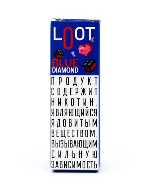Жидкость Loot SALT - Blue Diamond 10 мл ( 15 ± 3 мг ) ( Смородина Малина )