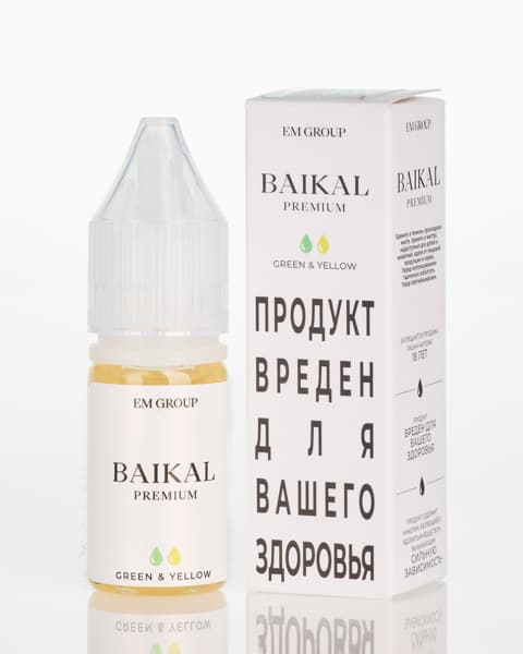 Жидкость BAIKAL - Green Yellow 10 мл ( 17 ± 3 мг ) ( Ананас Огурец )