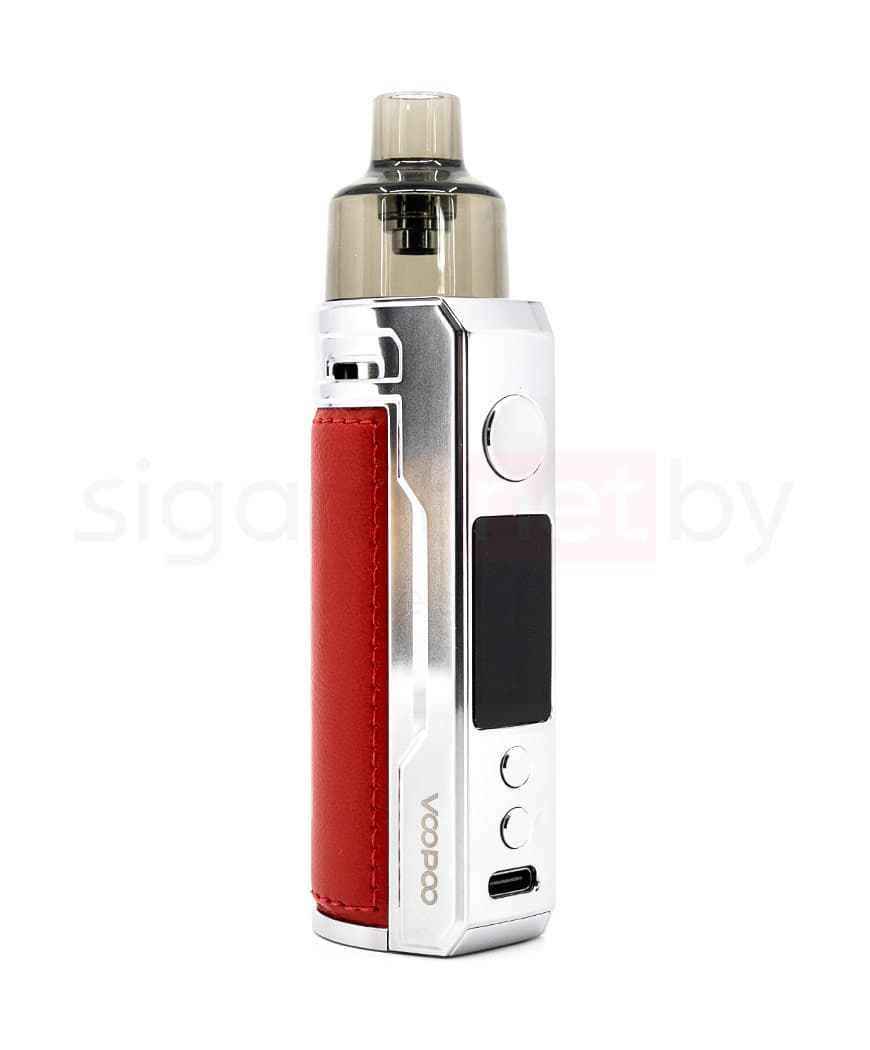 Стартовый комплект VOOPOO DRAG S 60W VW Pod  - 4,5 мл 2500 mAh ( Серебристо - Красный )