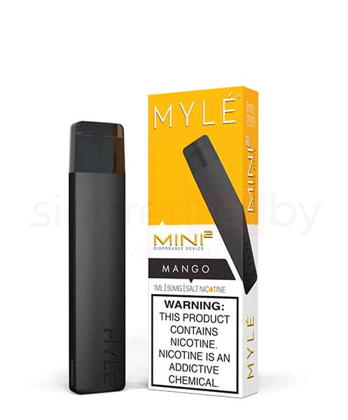 Одноразовая электронная сигарета MYLE Mini 2 ( Манго ) крепость 50 мг. ( ~240 затяжек приблизительно )