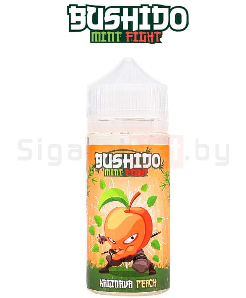 Жидкость BUSHIDO MINT FIGHT &quot;KAGINAVA PEACH&quot; 100 мл ( 2,5 мг )
