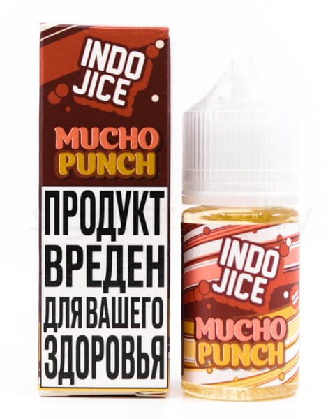 Жидкость INDO JICE SALT - Mucho Punch 30 мл  ( 12 ± 2 мг ) ( Манго Апельсин )