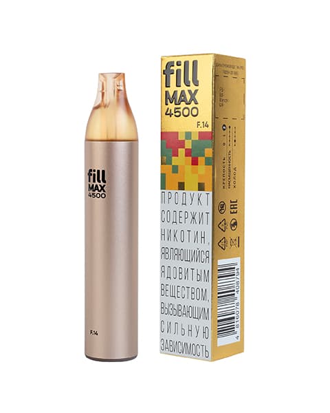 Одноразка fill MAX 4500 - Манго ( F14 ) ( 4.4 мл. Крепость 17 ± 3 мг\ мл )