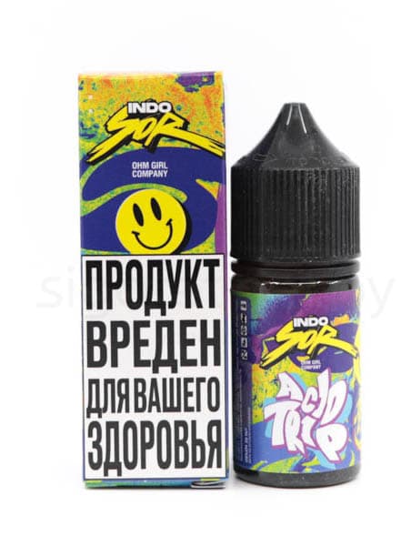 Жидкость INDO SOR SALT - Acid Trip 30 мл  ( 12 ± 2 мг ) ( Ананас Апельсин )