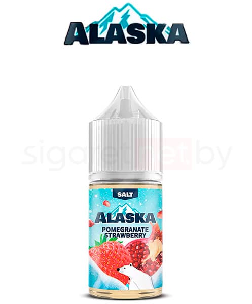 Жидкость Alaska SALT - Pomegranate Strawberry ( Гранатово Клубничный Охлажденный Сок ) 30 мл ( 20 мг ) STRONG