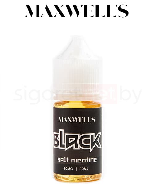 Жидкость Maxwells SALT - BLACK ( Терпкий Табак ) 30 мл ( 12 мг )