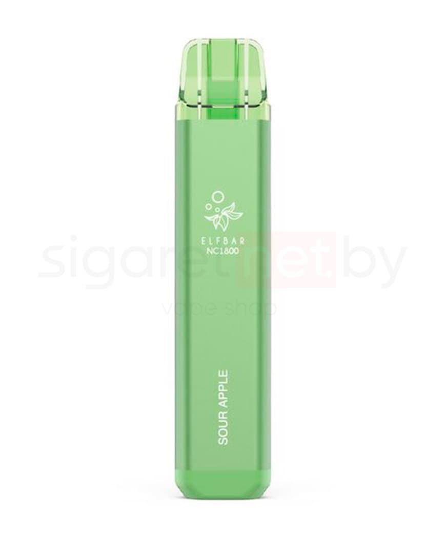 Электронная система курения ( одноразовая ) Elf Bar NC 1800 - 950 mAh - Кислое Яблоко ( 6 мл. Крепость 20 мг\ мл )