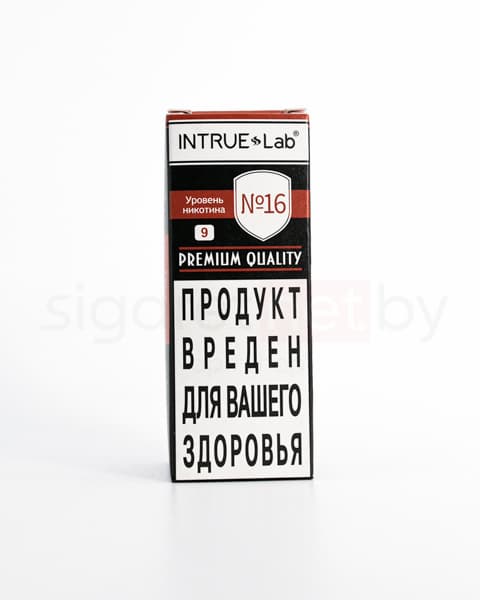 Жидкость INTRUE Lab №16 25 мл ( 9 мг ) ( Ароматный Трубочный Табак )