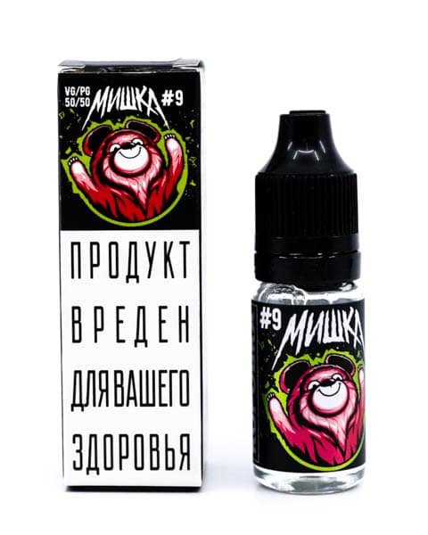 Жидкость МИШКА #9 10 мл ( 17 ± 3 мг ) ( Дыня Арбуз Огурец )