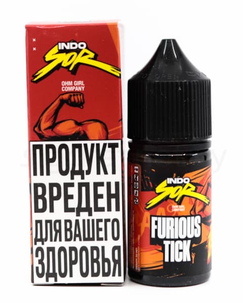 Жидкость INDO SOR SALT - Furious Tick 30 мл ( 17 ± 3 мг ) ( Манго Мандарин )