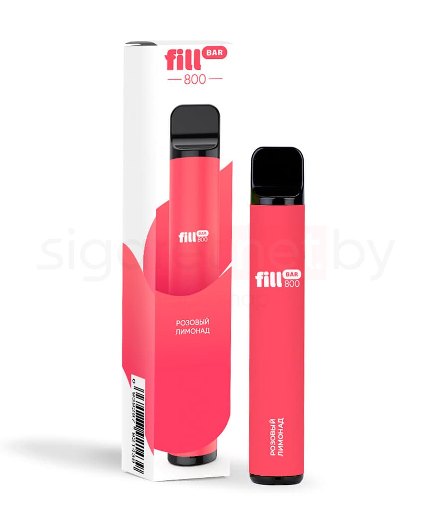 Электронная система курения ( одноразовая ) Fill Bar 800 - 550 mAh - Розовый Лимонад ( 3,2 мл. Крепость 50 мг\ мл )