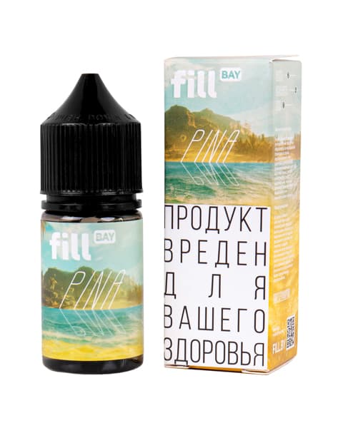 Жидкость fill BAY - Pina ( Тропический Коктейль с Ананасом) 25 мл ( 15 ± 3 мг ) РБ