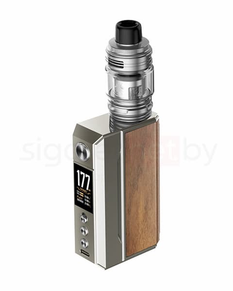 Мод VOOPOO DRAG 4 177W TC с Uforce L Tank 4 мл. ( Серебристо - Коричневый ) Pale Gold Walnut