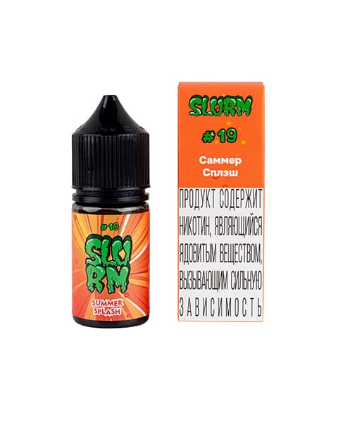 Жидкость SLURM - #19 Summer Splash 25 мл ( 15 ± 3 мг ) ( Апельсиновая Шипучка )