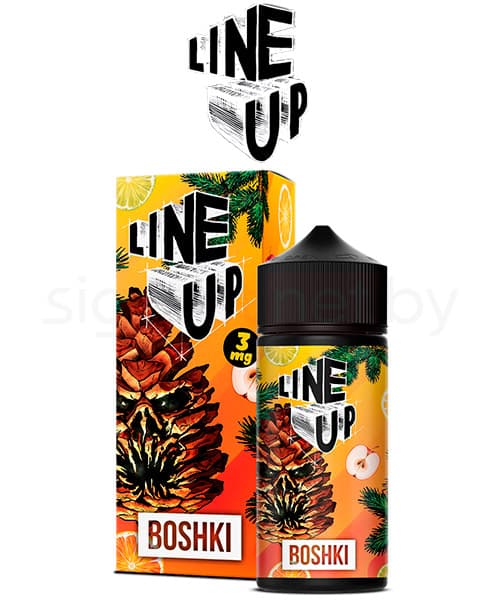 Жидкость Line Up - Boshki ( Хвойный Щербет из Цитрусов, Яблок Фуджи и Цедры Лимона ) 100 мл ( 3 мг )