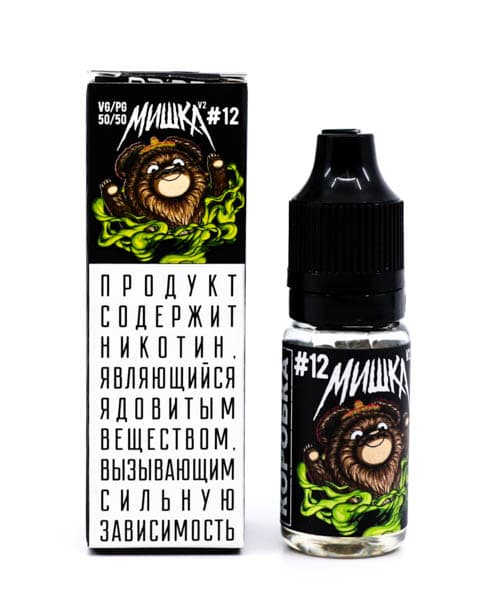 Жидкость МИШКА V2 #12 10 мл ( 17 ± 3 мг ) ( Лимонад с Малиной и Кактусом )