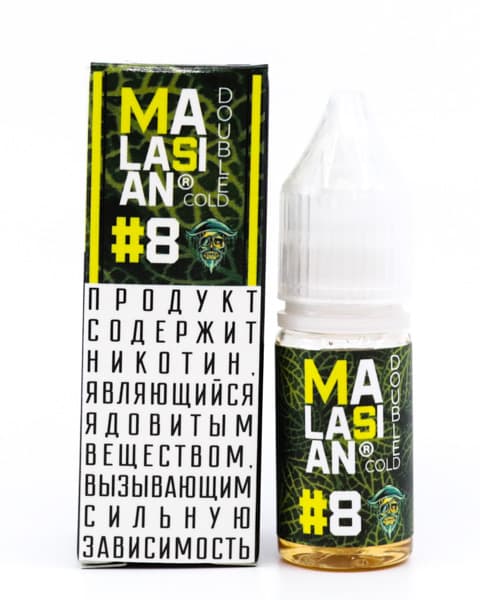 Жидкость Malasian Double Cold #8 10 мл ( 17 ± 3 мг ) ( Ледяной Лимон с Лаймом )