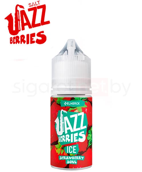 Жидкость ElMerck Jazz Berries Ice SALT - Strawberry Soul  30 мл ( 25 мг )