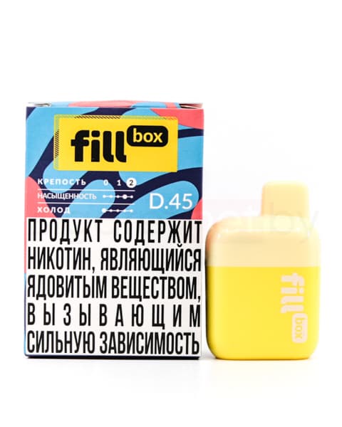 Электронная система курения ( одноразовая ) fill Box - 400 mAh - Печенье ( D45 ) ( 2 мл. Крепость 17 ± 3 мг\ мл )