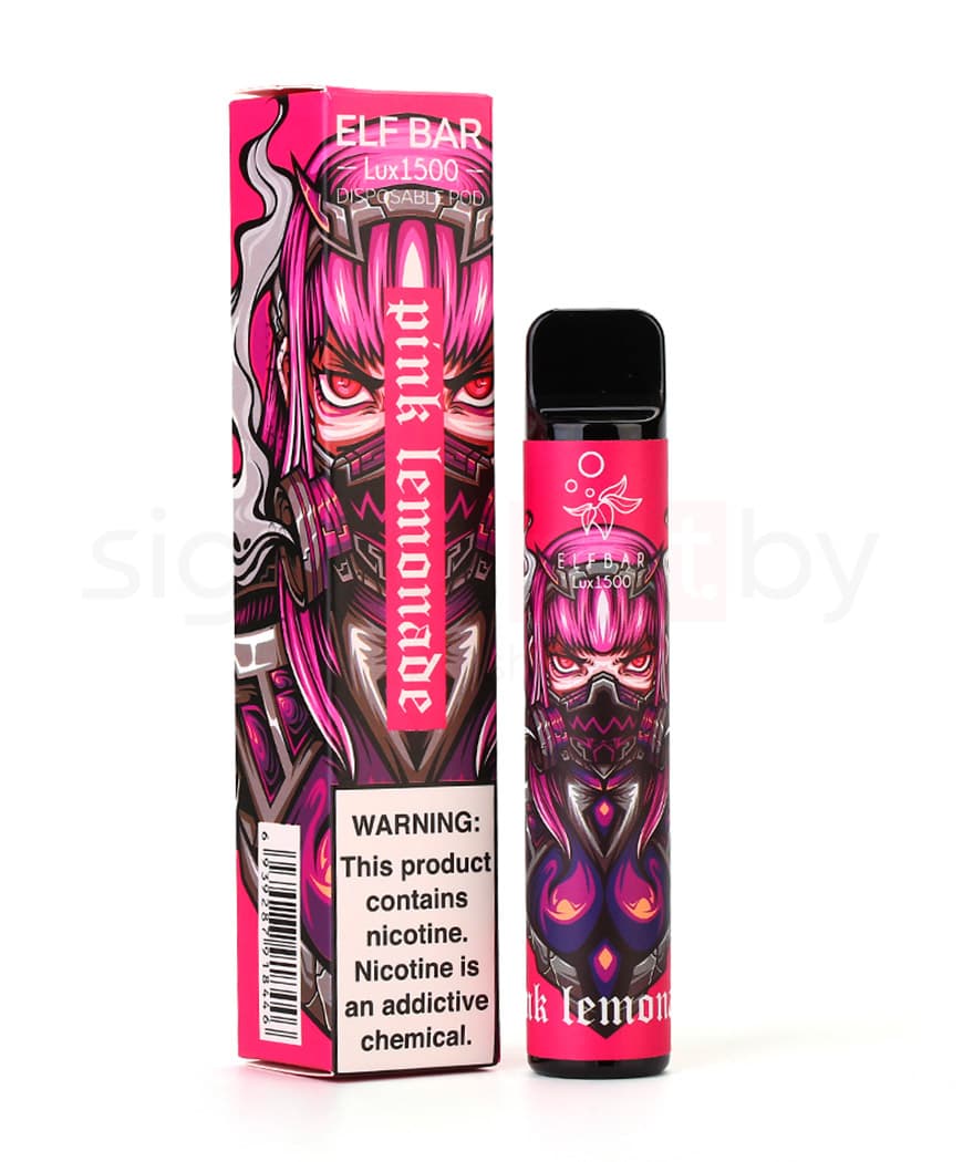 Одноразовая электронная сигарета Elf Bar Lux 850mAh - Розовый Лимонад ( 4,8 мл. Крепость 50 мг\ мл )