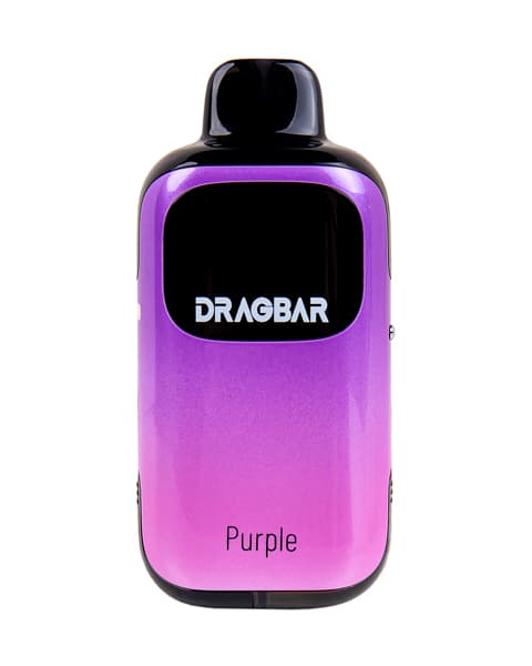 Комплект электронной системы курения ( одноразовая ) DRAGBAR 6000 - 650 mAh - Виноградный Лед ( Purple ) ( 2 + 10 мл. Крепость 17 ± 3 мг\ мл )