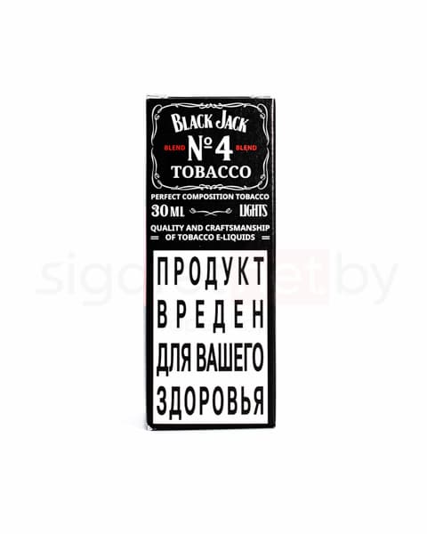 Жидкость BLACK JACK №4 30 мл ( 10 ± 1 мг ) ( LIGHTS ) ( Классический Табак )