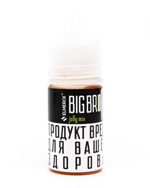 Жидкость ElMerck Big Bro SALT - Jolly Mix 30 мл ( 17 ± 3 мг ) ( Дыня с Ванилью )
