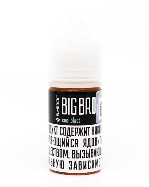 Жидкость ElMerck Big Bro SALT - Cool Blast 30 мл ( 17 ± 3 мг ) ( Яблочно-Виноградный Сок )