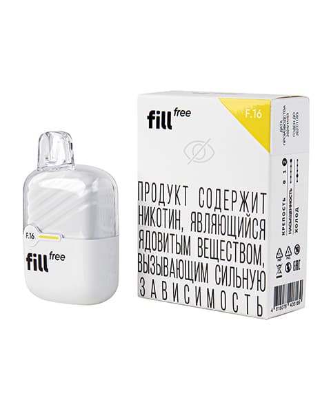 Одноразка fill free - 320 mAh - Ананас ( F16) ( 2 мл. Крепость 15 ± 3 мг\ мл )