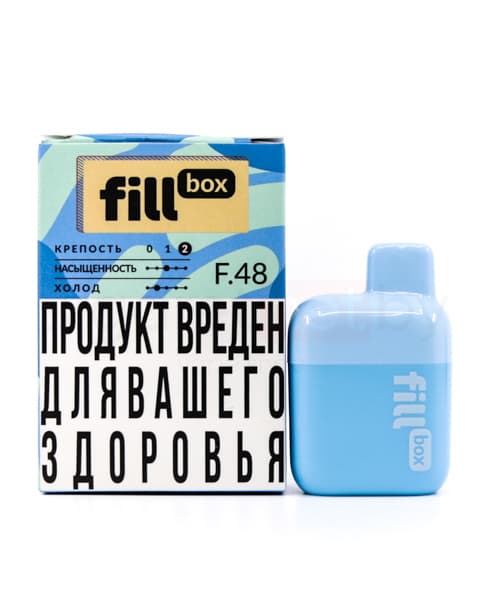 Электронная система курения ( одноразовая ) fill Box - 400 mAh - Черника ( F48 ) ( 2 мл. Крепость 17 ± 3 мг\ мл )