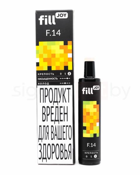 Электронная система курения ( одноразовая ) fill JOY 500 - 400 mAh - Манго ( F14 ) ( 2 мл. Крепость 17 ± 3 мг\ мл )
