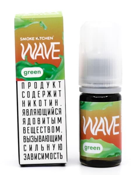 Жидкость SK WAVE SALT - Green 10 мл ( 17 ± 3 мг ) ( Мармелад из Кислого Яблока )