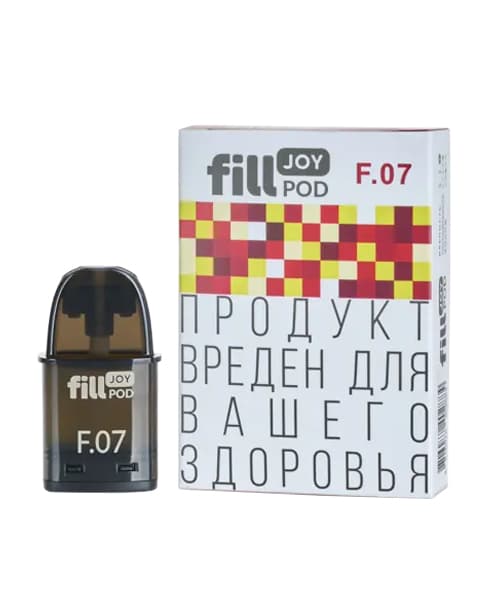 Одноразовый картридж с жидкостью для электронных систем курения fill JOY POD - Вишня Лимон ( F07 ) ( 2 мл. Крепость 17 ± 3 мг )