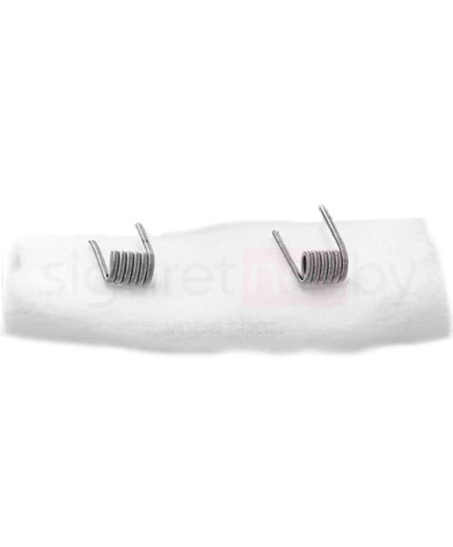 Спирали ( #142 ) Fused Clapton Плата D=3 mm 6 витков R ~ 0,16 Om (2*0,3 Ni80 + 0,1 Ni80) - 2 шт