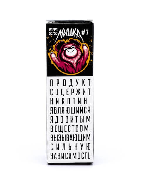 Жидкость МИШКА #7 10 мл ( 17 ± 3 мг ) ( Пончик с Кремом )