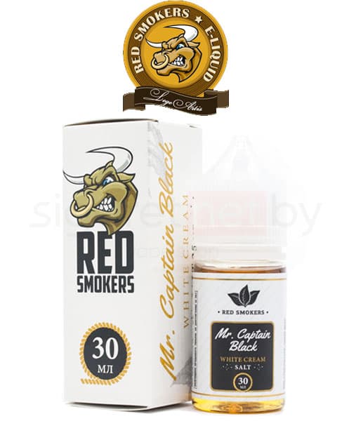 Жидкость RED SMOKERS Mr. CAPTAIN BLACK SALT White Cream 30 мл ( 20 мг ) STRONG