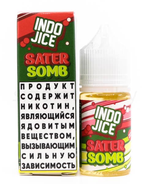 Жидкость INDO JICE SALT - Sater Somb 30 мл ( 17 ± 3 мг ) ( Яблоко с Арбузом )