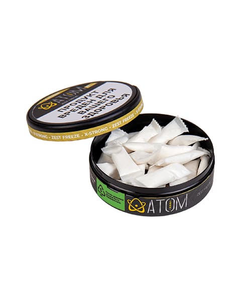 Никотиновые паучи ATOM ZEST FREEZE ( Сочный цитрус ) 11 мг.