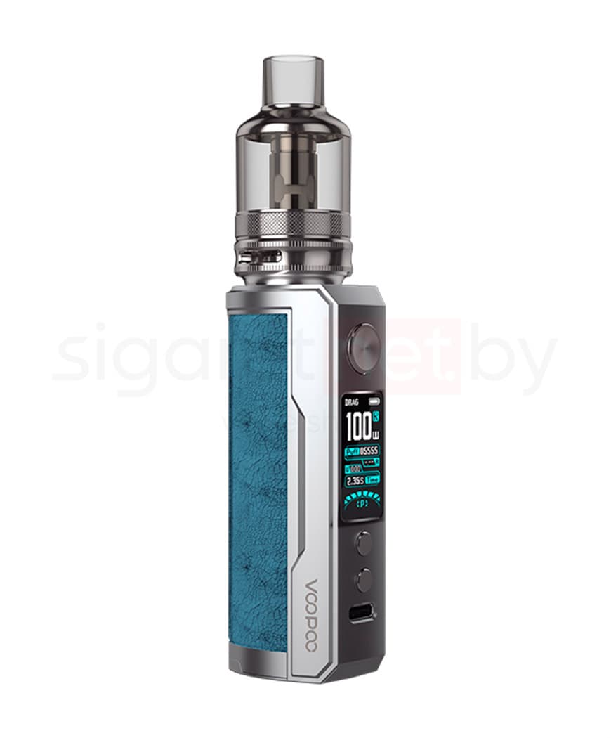 Стартовый комплект VOOPOO DRAG X Plus 100W Pod  - 5,5 мл ( без батареи ) ( Лазурный  ) Prussian Blue