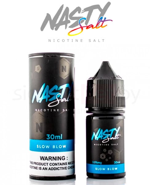 Жидкость Nasty Juice SALT - SLOW BLOW ( Лимонад со Вкусом Ананаса ) 30 мл ( 20 мг )