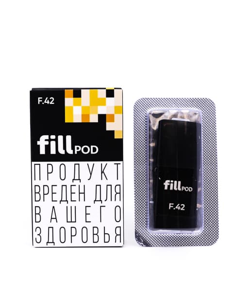 Одноразовый картридж с жидкостью для электронных систем курения fill POD - Дыня ( F42 ) ( 1.8 мл. Крепость 17 ± 3 мг )